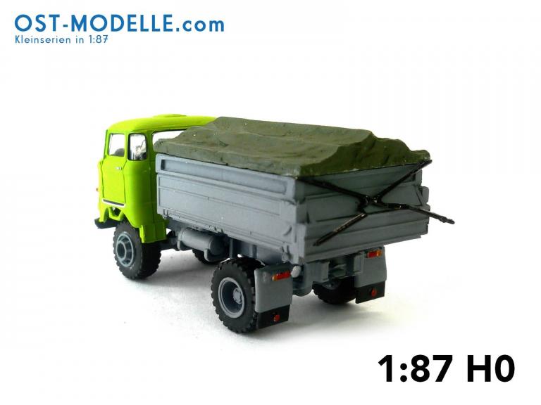 IFA W50LA ND 3-Seitenkipper hoher Bordwand offener Plane